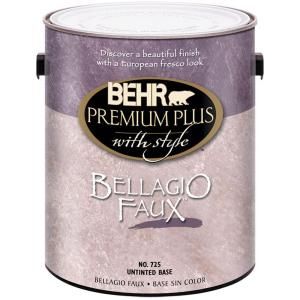 BEHR Premium Plus 1 gal. Flat Bellagio Faux Finish 72501