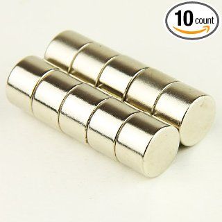 10Pcs New Strong Magnet Cylinder N35 Round 0.591 X 0.394inch Rare Earth Neodymium Wholesale Industrial Rare Earth Magnets