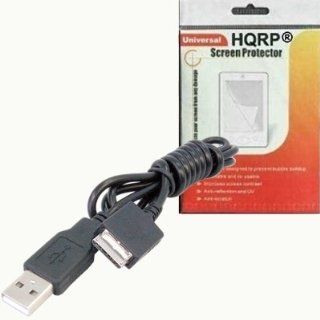 HQRP USB Cable / Cord compatible with Sony NWZ E435, NWZ E436F, NWZ E438F, NWZ E443, NWZ E443K Walkman  / MP4 + HQRP LCD Screen Protector Computers & Accessories