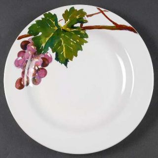 The Cellar Entertaining Grapes Salad Plate, Fine China Dinnerware   Purple Grape