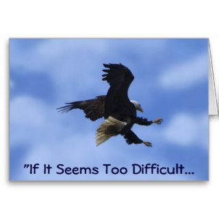 "TRY ANYWAY" EAGLE Series Greeting Card
