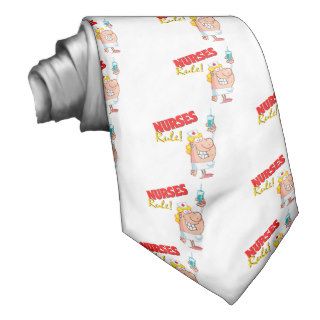 nurses rule cute cartoon nurse neckties