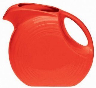 Fiesta 67 1/4 Ounce Large Disk Pitcher, Scarlet Kitchen & Dining