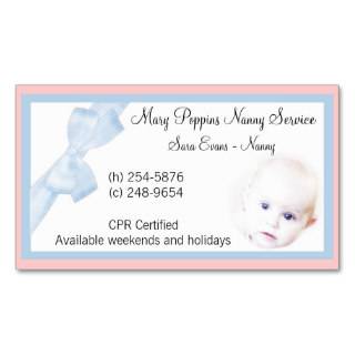 Nanny Business Card