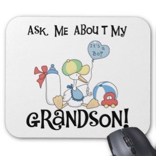 Stork Ask About Grandson Mouse Pad