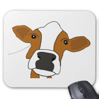 XX  Funny Cow Face Mouse Pad