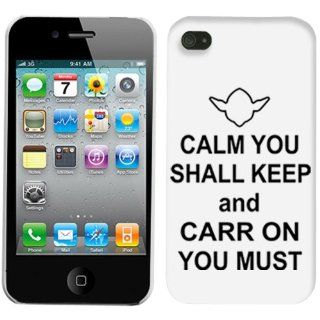 Apple iPhone 4 Calm you Shall Keep Phone Case Cover Cell Phones & Accessories