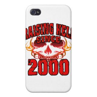 Raising Hell since 2000.png Cases For iPhone 4