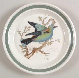 Portmeirion Birds Of Britain (Green Band On Rim) Salad Plate, Fine China Dinnerw
