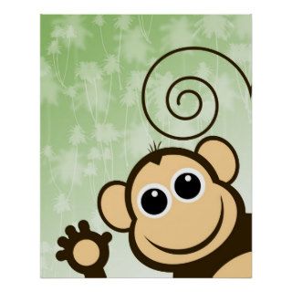 Peekaboo Monkey Print