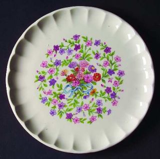 WS George Fiesta Salad Plate, Fine China Dinnerware   Bolero, Pink, Purple Flowe