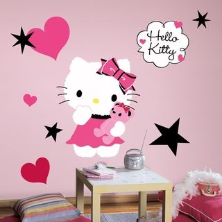 Hello Kitty Couture Peel & Stick Giant Wall Decal Roommates Wall Decor