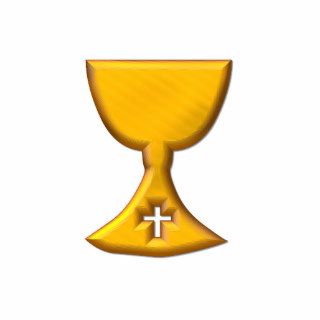 Golden "3 D" Chalice Cut Out