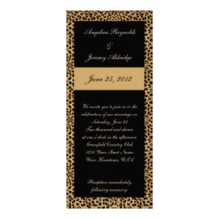 Leopard Print Wedding Invitation