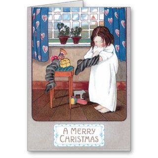 Vintage Merry Christmas Card