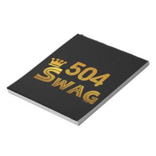 504 Area Code Swag Memo Note Pads
