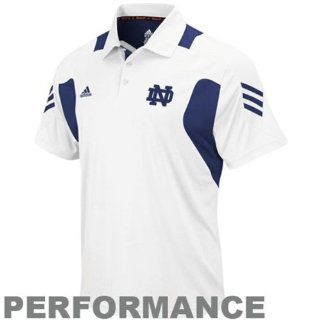 Notre Dame Fighting Irish White Adidas Coaches Performance XXL Scorch Polo Shirt Adult Size 2X Large  Sports Fan Polo Shirts  Sports & Outdoors