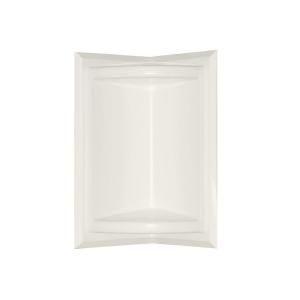 Corner Mount Solid Surface Soap Dish in Bisque 