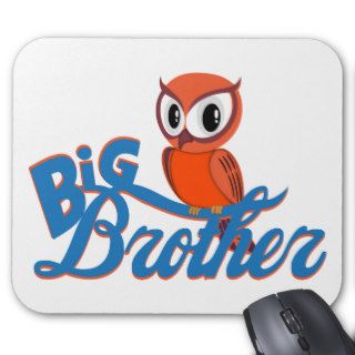 Cute Owl Big Brother Mouse Pads