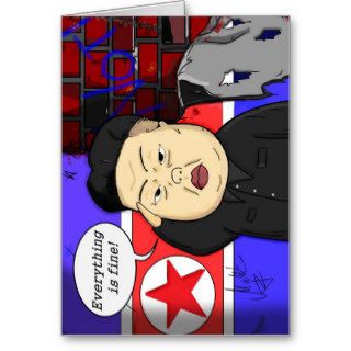 Kim Jong Un, North Korea, Dictator, Korea, Funny, Greeting Cards