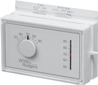 White Rodgers 1F56N 444 Mechanical Heat/Cool Thermostat   Household Thermostat Accessories  