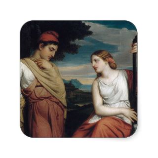 The Greek Lovers   Henry Peters Gray Stickers