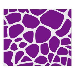 Animal Print (Giraffe Pattern)   Purple White