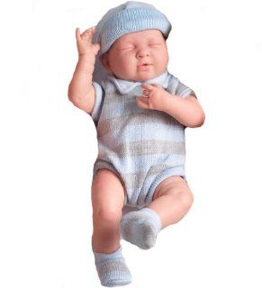 JC Toys La Newborn in Blue Knit Outfits  Real Boy Toys & Games