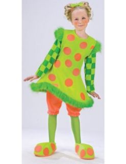 Kids Costume Lolli The Clown Costume Lg Halloween Costume   3T 4T Clothing