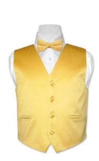 Covona BOY'S Solid YELLOW Color Dress Vest BOW TIE Set size 16 Clothing