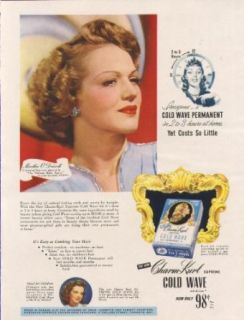 Martha O'Driscoll for Charm Kurl Cold Wave ad 1946 Entertainment Collectibles