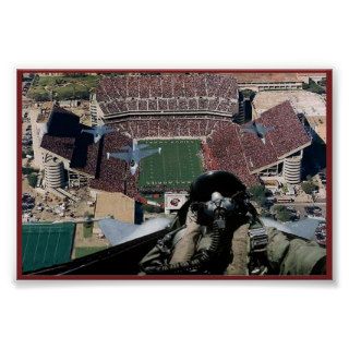 Fly over at Kyle Field Poster