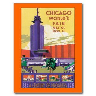 Chicago World's Fair 1933 Postcard
