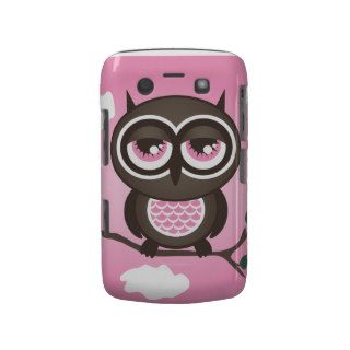 Pink Owl Blackberry Curve Blackberry Cases