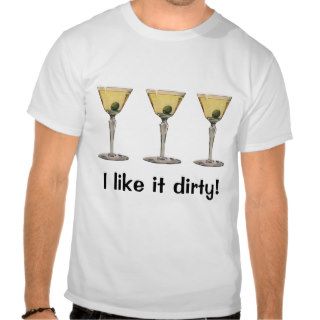 Vintage Drinks Beverges Cocktail Martini Olive Tshirt