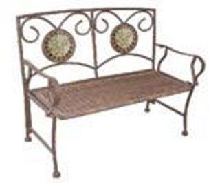 Folding Bench with Snowflake Trim   Part # MMP446  Outdoor Storage Benches  Patio, Lawn & Garden