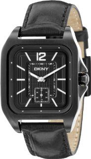 DKNY Gents Fashion Watch With Black Leather Strap Dkny Watches