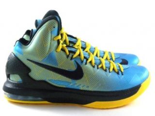 Nike KD V N7 Durant Blue/Black/Yellow Basketball Light Men Shoes 599294 447 (9.5) Shoes