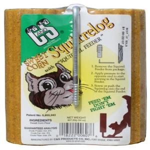 C & S Products Squirrel Log with Stoop CS607