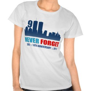 September 11th   Never Forget   WTC Skyline Shirt
