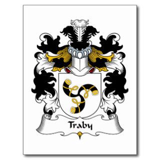 Traby Family Crest Post Card