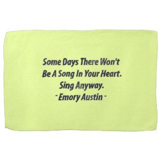 Emory Austin Inspirational Quote Motivational Word Kitchen Towels