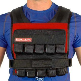 100 Lb. BOX Crossfit Weight Vest (Red)  Sports & Outdoors