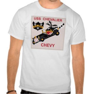 DD 805 USS CHEVALIER Destroyer Ship Military Patch Shirt