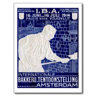 1914 Dutch Baking Expo Poster Post Cards