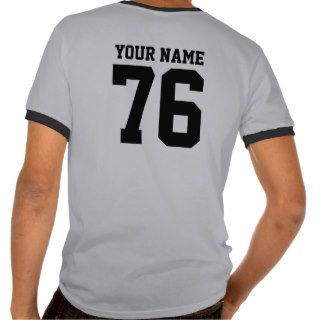 Personalized Name + Number T Shirt, Team Dad