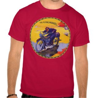 The Flying Merkel Motorcycle T shirts