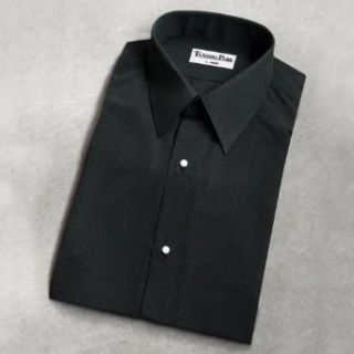 Black Non Pleat Microfiber Laydown Collar at  Mens Clothing store