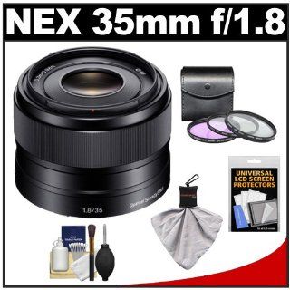Sony Alpha E Mount 35mm f/1.8 OSS Lens with 3 (UV/FLD/CPL) Filters + Accessory Kit for NEX F3, NEX 3N, NEX 5N, NEX 5R, NEX 6, NEX 7 Digital Camera  Camera Lenses  Camera & Photo