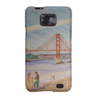 Golden Gate Bridge Contrail Baker Beach SF Galaxy S2 Cover